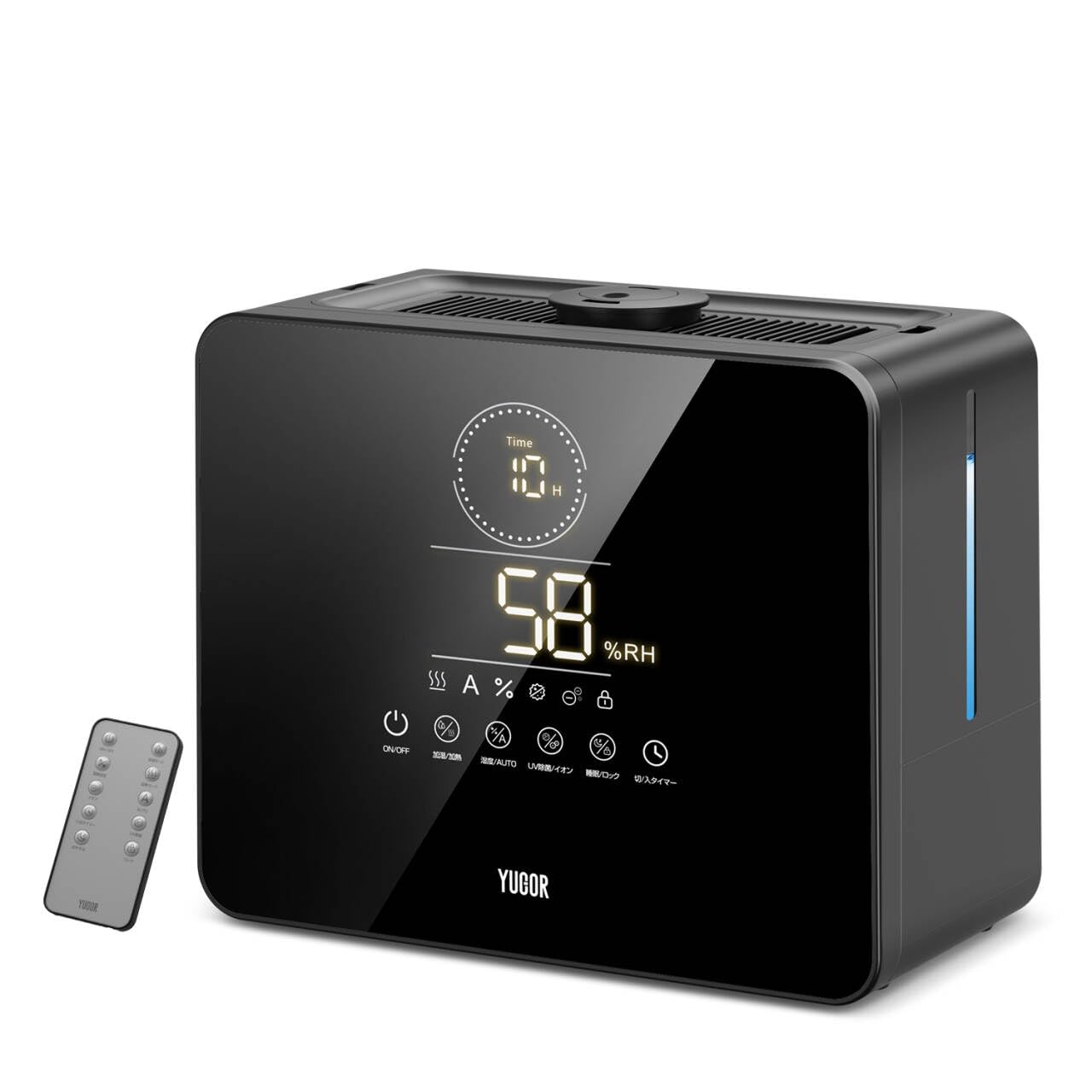 加湿器 大容量 9L【2025年冬モデル&AI知能恒湿&5重除菌】超音波式 加湿器 卓上 ハイブリッド式 アロマ対応 上から注水 最大加湿量600ml/h マイナスイオン 空気清浄 銀イオン抗菌 6段階加湿量調節 加熱式 100℃高温除菌 吹出口360°自由回転 入/切タイマー 20dB静音 チャイルドロック 節電対策 乾燥/花粉対策 寝室/リビング/オフィス/観葉植物向け リモコン付き商品画像