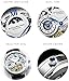 Stührling Original Automatic Watch for Men Skeleton Watch Dial, Dual Time, AM/PM Sun Moon, Leather Band, 571 Mens Watches Series