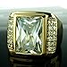 Wayne-Size 8-15 Jewelry Man's AAA Sapphire 18K Gold Filled Ring R199