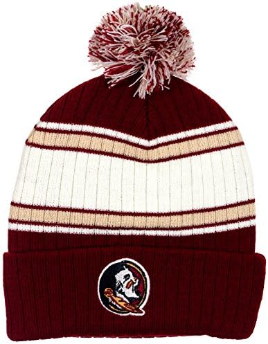 Florida State Seminoles Men's Traditional Knit Pom Beanie