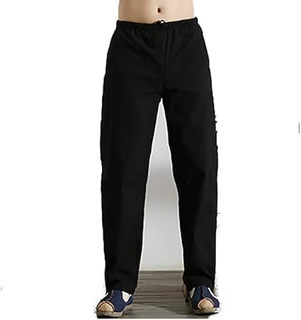 mens open hem joggers with zip pockets