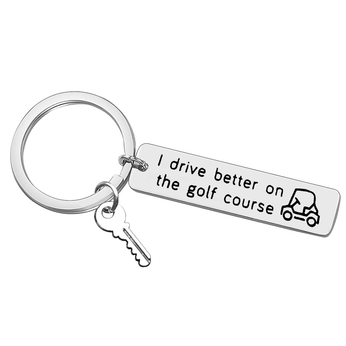 Golf Keychain Golf Lover Gift Golf Cart Keyring Christmas Valentine Birthday Gift for Golfer Funny Golf Gift for Men Golfer Keyring Golfer Gift for Dad Grandpa Husband Boyfriend Golf Player Fans Gifts