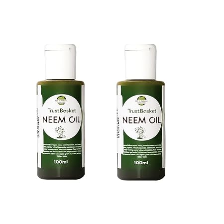TrustBasket neem Oil for Plants (200ml) - Organic eco-Friendly Pesticide to Reduce Harmful pest and fungs from All Kinds of Plants Like Herbs, Flowers and Veggies.