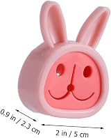 MAGICLULU 6pcs Cartoon Rabbit Push Towel Hooks - No Drilling, Mixed Colors view 7
