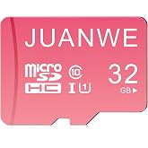 JUANWE 32GB Micro SD Card | Memory Card, SDHC High-Speed U1 SD Card, 32GB TF Cards for Phone, Dash Cam, Security Camera (Pink)