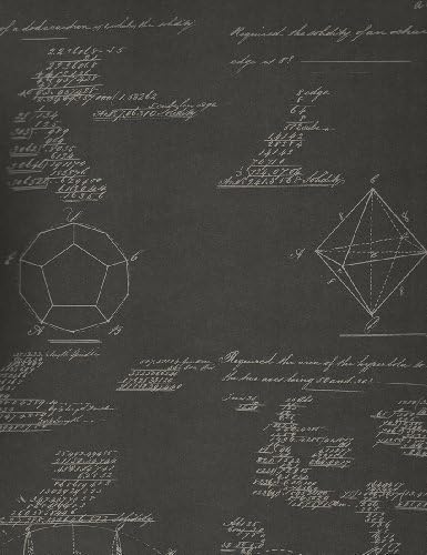 Andrew Martin International - Pythagoras Charcoal Wallpaper