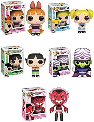 Pop Vinyl Powerpuff Girls Set of 5 - Bubble Blossom Buttercup Mojo Jojo Him