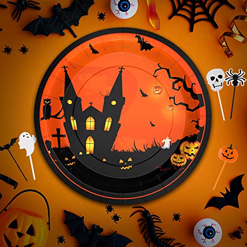 Halloween Paper Plates, Napkins, Tablecloth Haunted Home Decor
