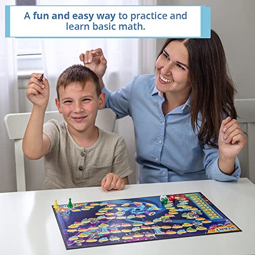 Sums in Space an Addition Subtraction Math Board Game for Kids 57 First Grade Math Games