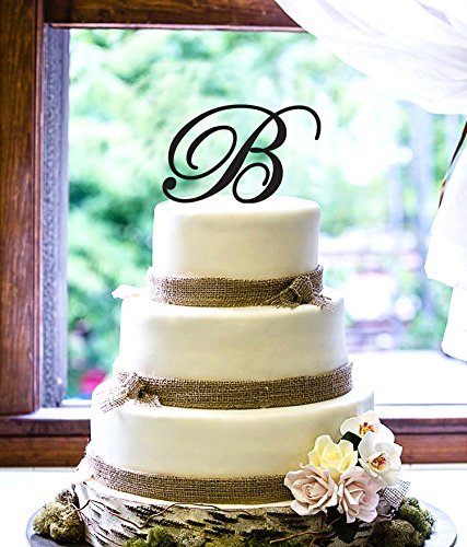 Personalized Cake Topper - Script Initial