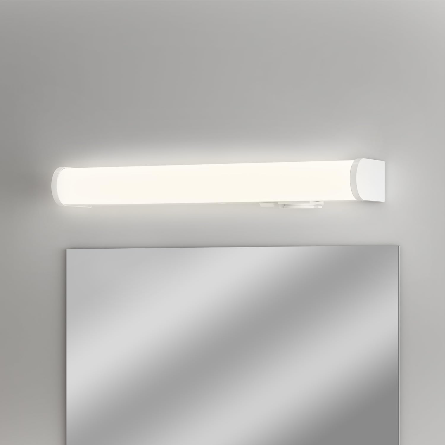 IMVSINCERE LED Lamps Sconces Wall Mounted Luminaire Wall Light for Bathroom 41CM IP44 4500K Warm White 1000LM Bathroom Shaver Light White with Shaver Socket and Switch