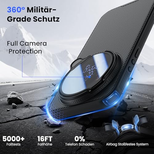 Nillkin Case for Xiaomi 17 Ultra, MagSafe Compatible, Thin Magnetic Phone Case with Tinted Camera Protective Cover & Stand, TPU+CP, Matt, Non-Slip, Black