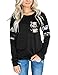 EMVANV EMVANA Women's Comfy Long Sleeve Floral Print Patchwork Tunic Tops Shirt