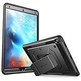 New iPad Pro 10.5 inch Case, [Heavy Duty] i-Blason New Apple iPad Pro 10.5 2017 release Armorbox Hybrid Full-body Protective Kickstand Case with Front Cover and Built-in Screen Protector (Black)