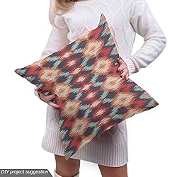 Ambesonne Ikat Fabric by The Yard, Indigenous