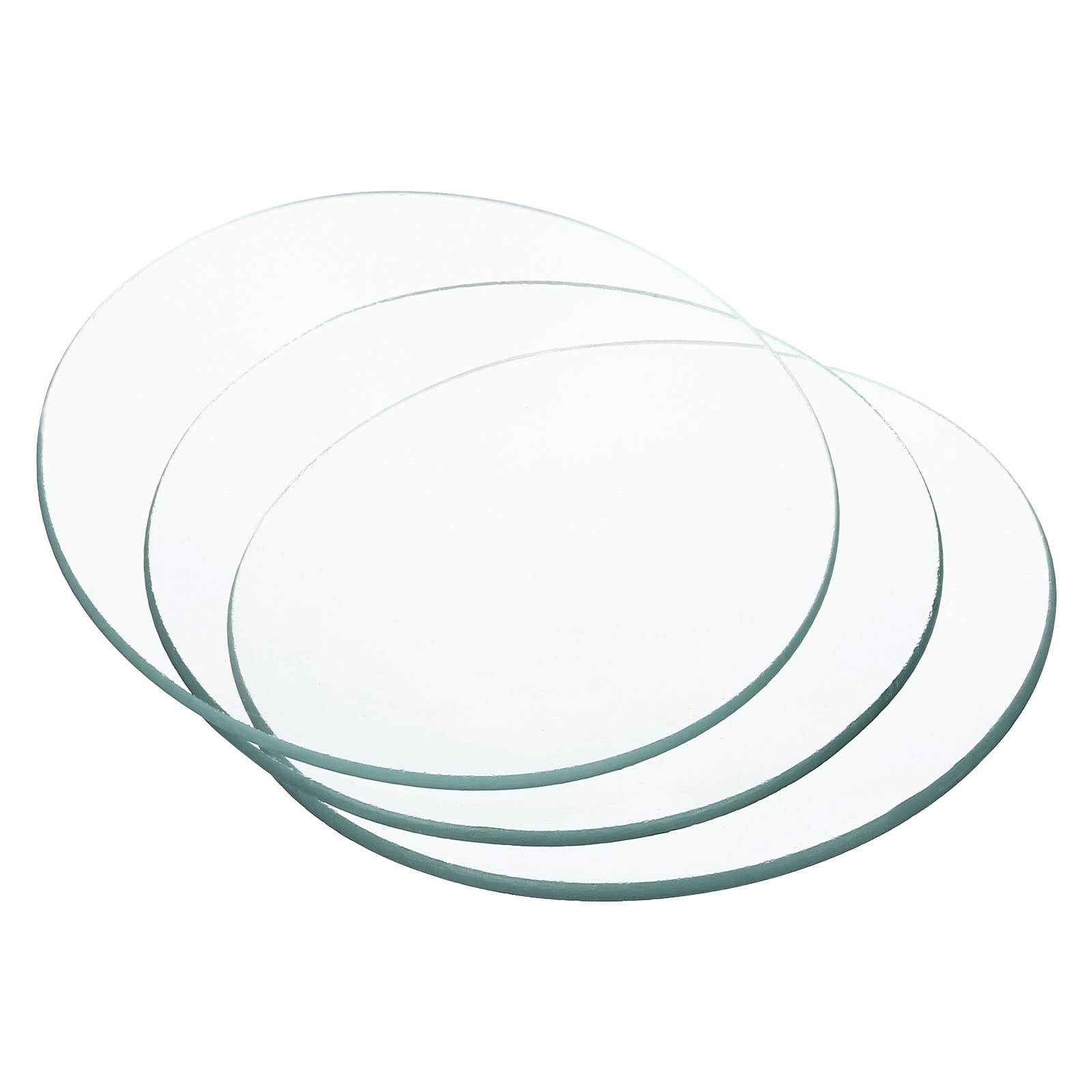 PATIKIL 70 mm Diameter Watch Glass, 3 Packs Beaker Cover Smooth Edges Chamfered Arc for Laboratory, Transparent
