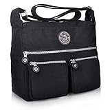 Crossbody Bag,Fashion Messenger Bags,ZYSUN Designer Purses and Shoulder Handbags for Women (Black/6016)