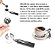 OKCafe Espresso Stand Coffee Measure Tamper Spoon Stainless Steel Coffee & Tea Tools Measuring Tamping Scoop 1 Pieces 15ml Sliever