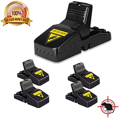 BestTrap Mouse Trap, Rodent Traps, Mouse Control, Easy to Set Quick Kill Mice Catcher Device, Mice Control Snap Traps Set(4 Packs)