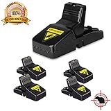 BestTrap Mouse Trap, Rodent Traps, Mouse Control, Easy to Set Quick Kill Mice Catcher Device, Mice Control Snap Traps Set(4 Packs)