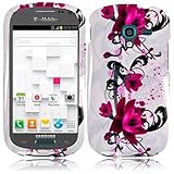 For Samsung©Galaxy Exhibit T599 Hard Design Cover Case Purple Lily Accessory