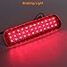 Paision One Pair Red Lens SMD LED Rear Bumper Reflector Fog Brake Stop Light for Land Cruiser Lexus Lx470