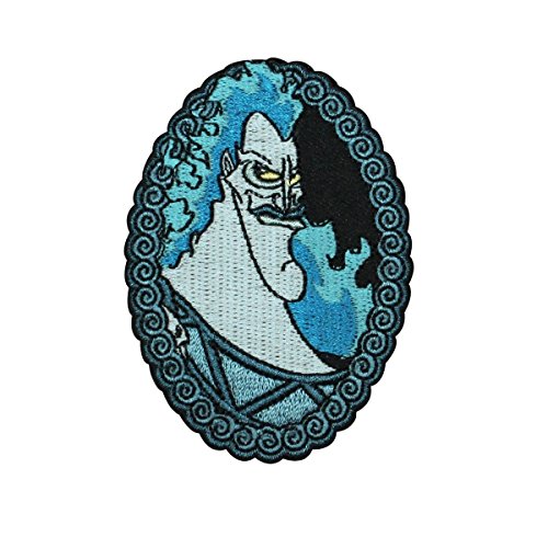 Disney Villain Hades Iron On Patch Cool Hercules Cartoon Craft Apparel Applique