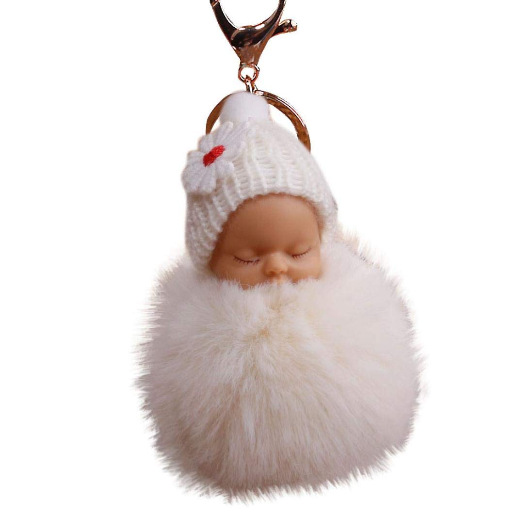 Lulika Mignon Fourrure Moelleux Pompom Dormir Bebe Poupee Porte Cles Porte Cles Sacs Charme Pendentif Bijoux Et Cosmetique Jeux Et Jouets Eng Bouldermicrofinance Org