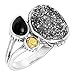 Silpada 'Crystal Cave' Agate, Brass, Druzy, and Sterling Silver Ring, Size 11