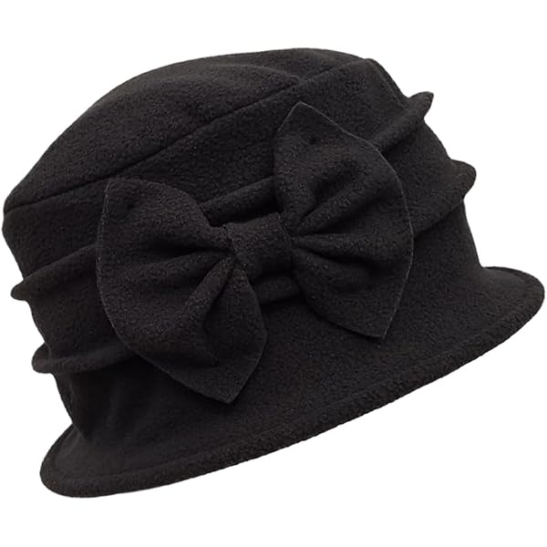 Womens 1920s Vintage Upturn Brim Wool Blend Cloche Church  display picture 1