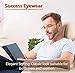 Success Eyewear Reading Glasses Set of 2 Fashion Folding Readers with Leather Cases Brown and Gunmetal Glasses for Reading for Men and Women Set of Gunmetal and Brown 1.25