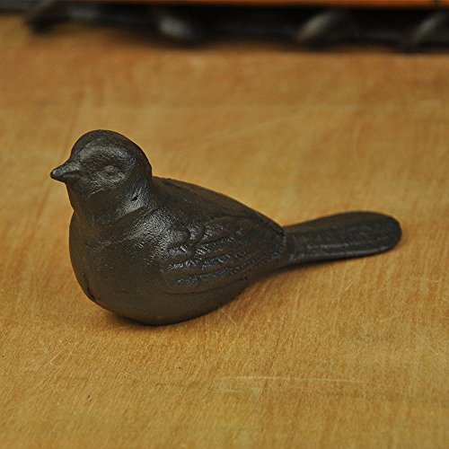 Cast Iron Bird Door Stop - Heavy Rustic Cute Bird Door Wedge Stopper - Home Decorative Gift - Thumbnail 3