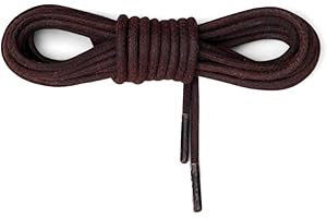 BENCHMARK BASICS Benchmark Waxed 100% Kevlar Boot Laces - Made in USA - Heavy Duty Shoe Laces for Work or Hiking - 45", 54”, 63”, 72" or 81"