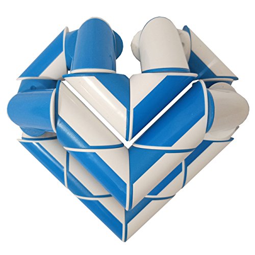 Novelty Magic Geometric Snake Fidget Cube Twist Puzzle Brain Teaser Puzzles Twisty Toys Gifts Blue 24" - Thumbnail 2
