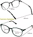 Success Eyewear Reading Glasses 3 Pair Stylish Color Readers Fashion Glasses for Reading Men & Women Set of Black, Navy, and Green 1.75