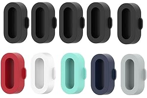 JuxLux 10 Pack Charger Port Protector, Silicone Dust Plug Anti-dust Plugs Compatible with Garmin Fenix 8 7 7S 7X 6 6S 6X Pro 