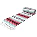 Open Road Goods Multi Color Mexican Falsa Blanket - Handwoven in Mexico - Great for The Beach, Picnics, Yoga, or a Throw! (Coral/Mint)