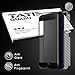 [Super smooth for APP winner & 3D Curve Fit] Tateguard Iphone 7 plus tempered glass screen protector [Matte surface and full bending coverage][Black tooling]