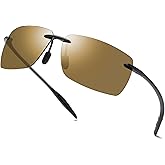 PEEPAI Mens Sunglasses Polarized Frameless z87 Safety Sun Glasses For Women UV400 Anti Glare Mirror Mztrix Bex Sunglasses