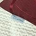 CaliTime Throw Pillow Covers Pack of 2 Modern Shining & Dull Contrast Circles Rings Accent Geometric Cushion Cases Shells for Couch Sofa Home Decor 18 X 18 Inches Burgundy
