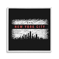 Framed Canvas Wall Art London and NYC Canvas Prints Home Artwork Decoration for Living Room,Bedroom - 16x16 inches