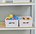 Hommp 4-Pack Plastic Storage Bin, Stackable Pantry Organizer Bins, White