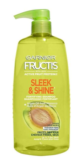 Amazon Com Garnier Fructis Sleek Shine Shampoo Frizzy Dry