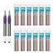 SoFire 12 Pack 0.7mm Rainbow Color Mechanical Pencil Lead Refills with 2 Pack 0.7mm Mechanical Pencils