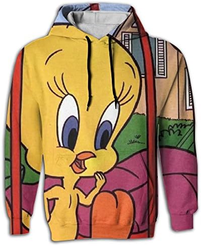 CIPO Tweety-bird-in-cage Cool Casual Long Sleeve Pullover Hoodie Unisex M