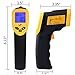 LP Digital Infrared Thermometer ， Non-contact Temperature Gun with LCD Laser Sight ， Instant-read Handheld ， Yellow/Black