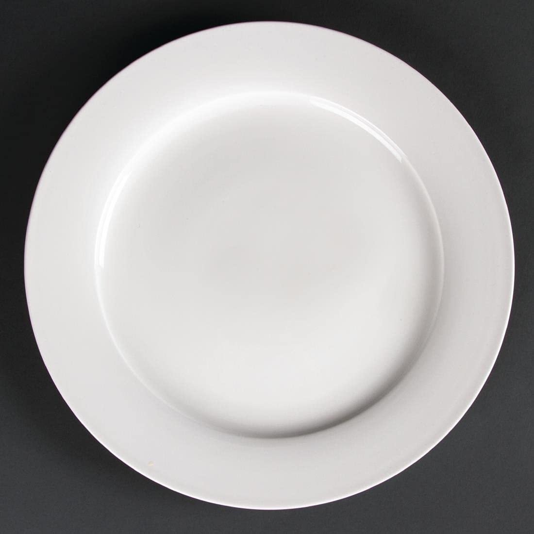 Olympia Lumina Wide Rimmed Round Plate - 305mm 12'' (Box 2)