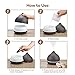 Diffuser with Remote Control, Anjou Ultrasonic Aromatherapy Essential Oil Diffuser 500ml, Cool Mist Humidifier Decor with 16 Colors,Reduce Noise Design, Up to 12 Hours of Mist, Low Water Auto Shut-Off