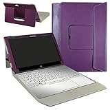 HP Spectre x2 12 Case,Mama Mouth 2-in-1 Romovable Portfolio PU Leather Folio Stand Cover For 12