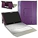 HP Spectre x2 12 Case,Mama Mouth 2-in-1 Romovable Portfolio PU Leather Folio Stand Cover for HP Spectre x2 12 12-a000 Series Detachable Flagship High Performance 12 inch Touchscreen Laptop PC,Purple